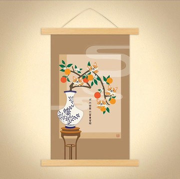 哥基富貴柑掛畫