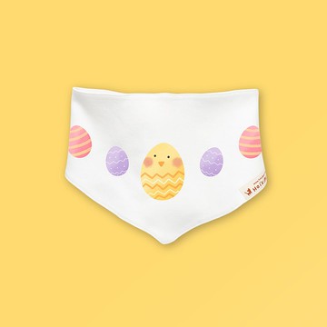 彩蛋寶寶 小雞 純棉三角巾 嬰兒 寶寶 禮物 滿月 彌月 禮物