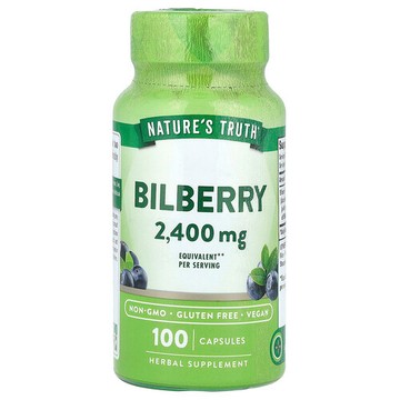 Nature's Truth, 歐洲越橘，2400 毫克，100 粒膠囊（每粒膠囊 1200 毫克）