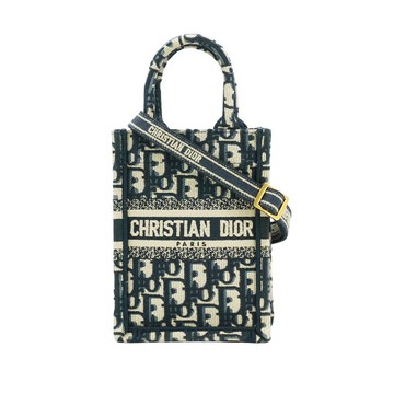 Dior Book Tote 刺繡直式兩用斜背包