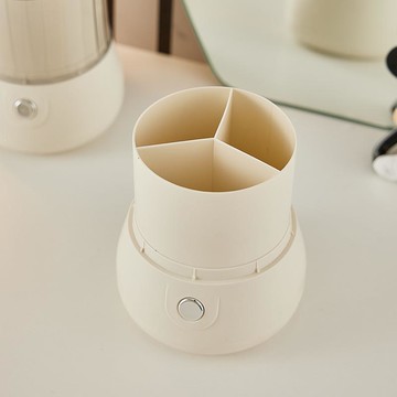 新品上市 化妝刷收納筒旋轉防塵梳妝臺化妝品收納盒口紅眼影置物架桌面筆筒 幸福驛站