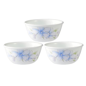 【美國康寧 CORELLE】 春晨藍花3件式中式碗組-C04