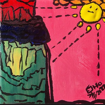 壓克力畫作 - 射線