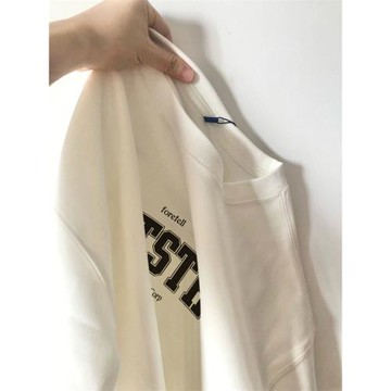 人手一件安排上！白色純棉情侶t恤女夏季寬松正肩短袖高級感上衣