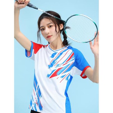 羽毛球服女2023夏季快干圓領運動網球排球裙褲比賽隊服男速干印字