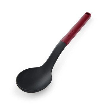 KitchenAid 美國 不沾鍋尼龍料理匙(櫻桃紅34.5cm) / 湯匙 攪拌匙 攪拌杓 料理杓 煎匙 可機洗 洗碗機可洗