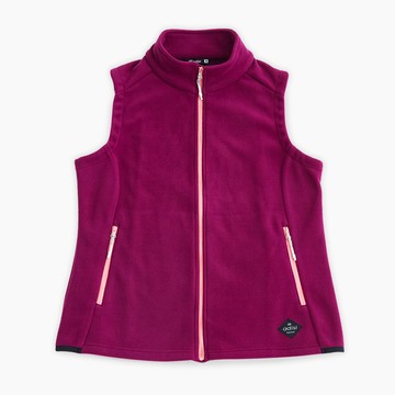 ADISI 女雙層超細纖維抗風保暖背心AV2321086 (S-2XL) 丁香紫刷毛 輕抗風 輕量 彈性 透氣