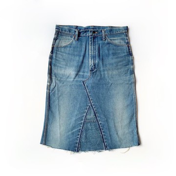 古著美製80s Wrangler 拼接丹寧裙