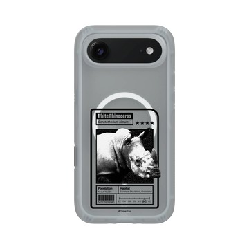iPhone Air AirX 流變灰 - RHINOSHIELD X Taipei Zoo - 白犀牛：限量卡牌