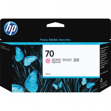 HP 惠普 No.70 淡洋紅色 130 ml 墨水匣 C9455A (過期品) 適用DesignJet Z2100/Z3100/Z3200/Z5200