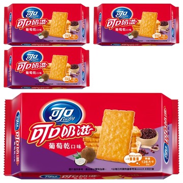 可口奶滋 葡萄乾口味  103.2g  4包