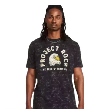 任選3件77折【UNDER ARMOUR】男 Pjt Rock 短袖T-Shirt_1383220-001