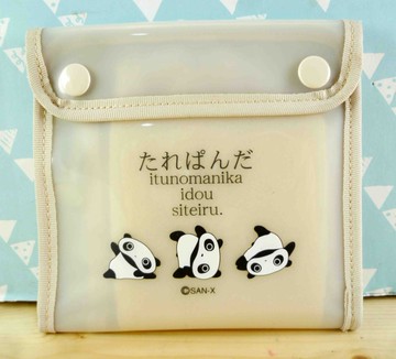 【震撼精品百貨】たれぱんだ_趴趴熊~皮夾-透明米白