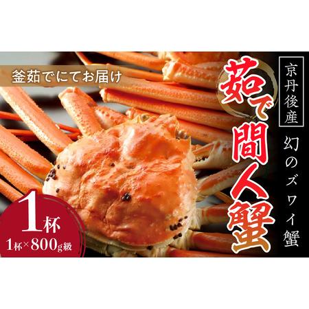 ふるさと納税 京丹後産 茹で間人蟹 鮮度抜群、釜茹でにてお届け！！ 800g級×1杯 京都府京丹後市