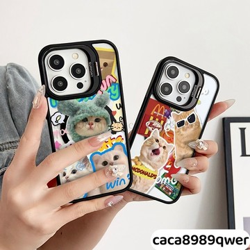 眼鏡猫咪 蘋果 iPhone 16 15 14 13 12 11 Pro max 保護殼 強磁 Magsafe磁吸手機殼