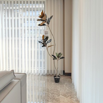 優樂悅~豎紋智能電動垂直簾夢幻簾豎百葉哈納斯簾客廳陽臺夢幻簾電動窗簾