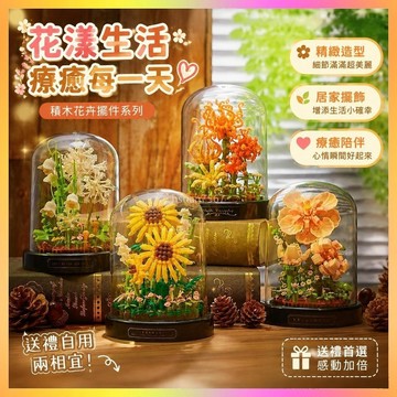 ✨擺件✨蒲公英兼容樂高芙蓉花積木盆栽永生花束擺件拚裝玩具男女生日禮物 | 海鷗
