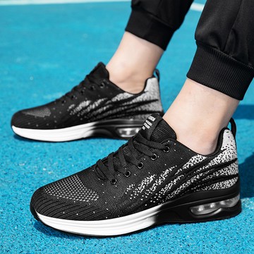 【大尺碼氣墊鞋】男款運動休閒鞋 輕量軟彈超舒適 現貨免運快速出貨 彈力跑鞋