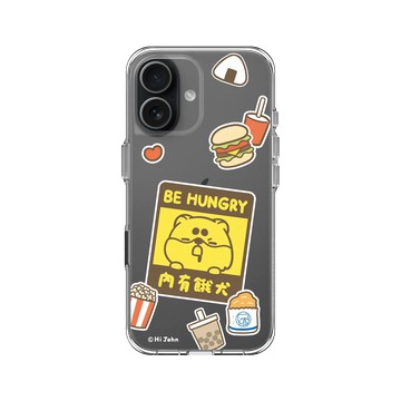 iPhone 17 Clear Case（相機按鈕） 透明 - 嗨小強 Hi John - 內有餓犬