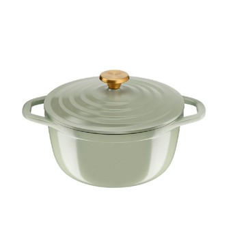 特福Air陶瓷鑄造雙耳湯鍋20cm-春芽綠