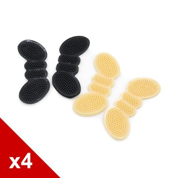 糊塗鞋匠 優質鞋材 F52 5mm矽膠蝴蝶後跟貼 4雙