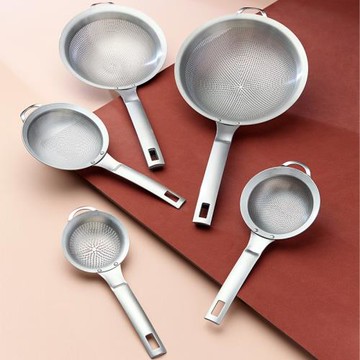 廚房過濾網篩面粉烘培不銹鋼漏勺細網豆漿魚湯過濾大號果汁濾網勺