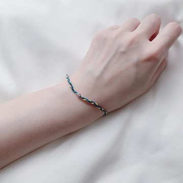 SL238 記憶中的藍 單鑽銀色版 有多色可訂製