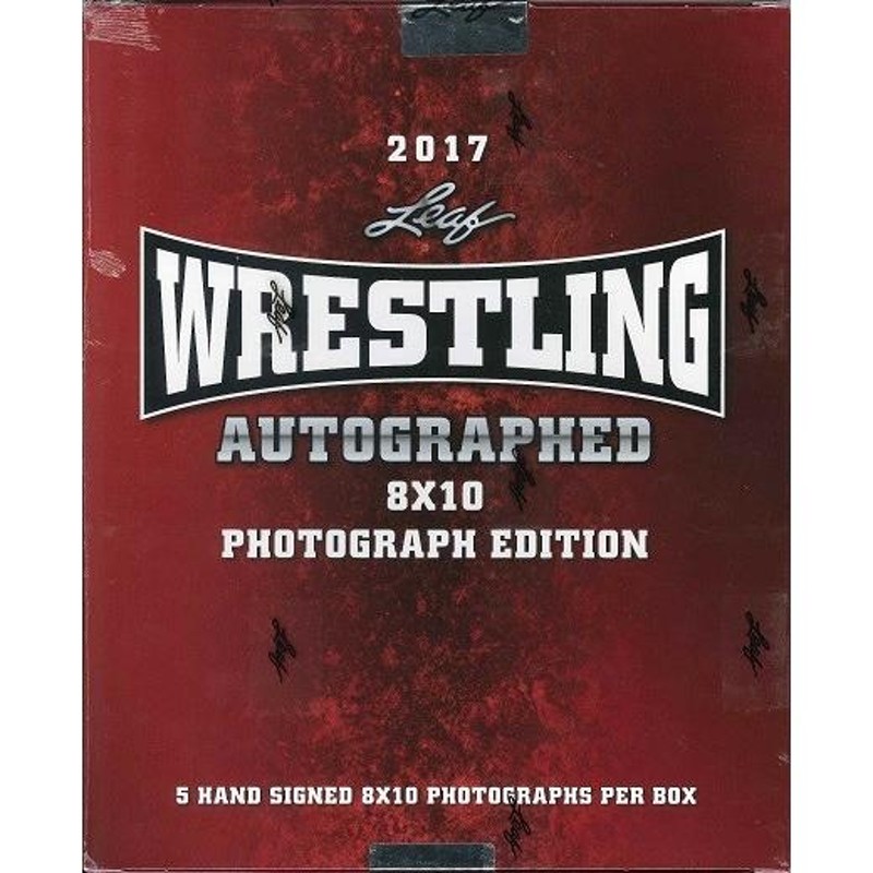 2017 LEAF WRESTLING SIGNED 8X10 PHOTOGRAPH EDITION-