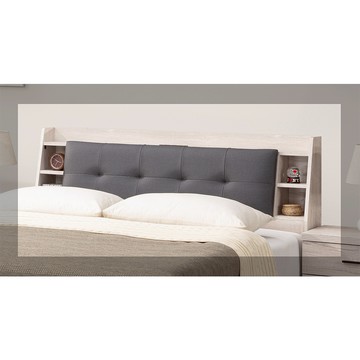 【唯熙傢俱】凱熙橡木白6尺床頭箱