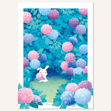 印刷裝飾畫 掛畫 無框畫【四月花叢】