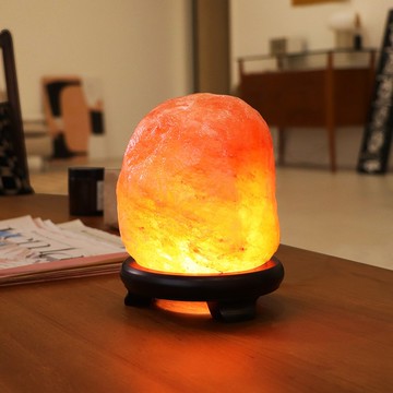 2-5kg 玫瑰鹽燈 I 特製底座 I 財位推薦 淨化避煞 (超商限一顆)