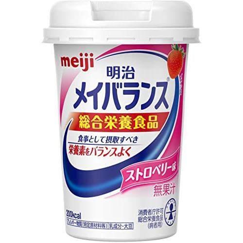 明治 メイバランス Miniカップ ストロベリー味 125ml×12本