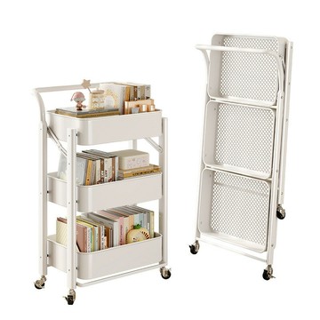 桌下 書架 置物架移動小推車帶輪桌邊放包神器初高中書本多層收納架[DD280108]