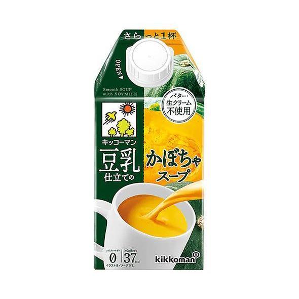 紀文 豆乳仕立てのかぼちゃスープ 500ml紙パック×12本入｜ 送料無料