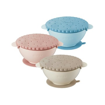 小獅王辛巴 美味曲奇吸盤碗-杏茶/栗粉/晨藍【德芳保健藥妝】