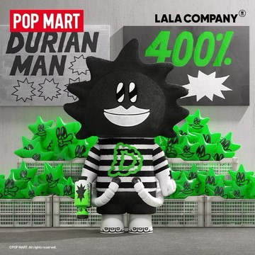 💛最後1隻💛 全新 POPMART 泡泡瑪特 MEGA SPACE MOLLY 400%  榴蓮人 durian man