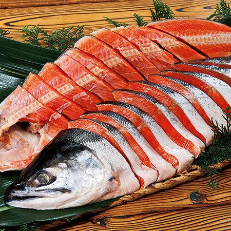 魚介 海鮮 魚 塩紅鮭 切身 1尾 1.7kg 大きいサイズ お歳暮 2023 2024 ギフト 贈り物 送料無料 