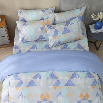 雙人兩用被套加大床包組/美國棉授權品牌 / 奧狄斯 [鴻宇] 台灣製 - 2365藍