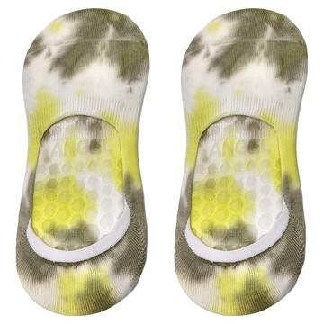 NicoFun 愛定做 紮染淺口止滑瑜伽襪 女襪  23~25.5cm  黃