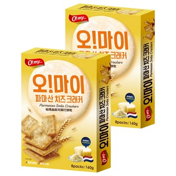 O my food 歐邁福 帕瑪森起司蘇打餅乾  2個  160g