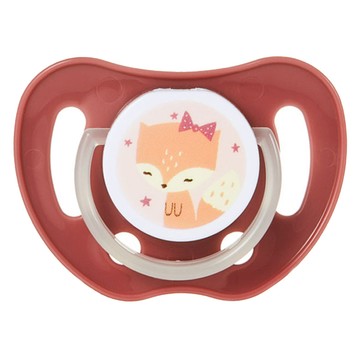 tgm 矽膠安撫奶嘴  6~18個月  狐狸 紅色  1個