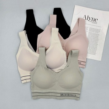 《魔點子Mordenco》防震無痕運動背心 A~C罩杯 無鋼圈 彈力布 U型美背 貨號3131