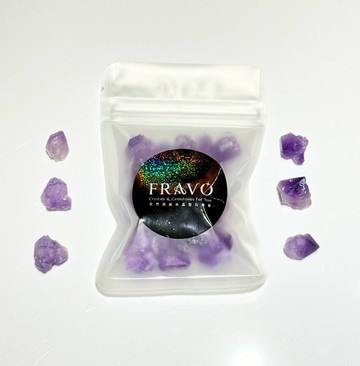水晶碎石能量包 |紫骨幹水晶花  能量晶石包  天然無染色 晶粒 魚缸碎石 淨化 已鑑定 M24DX41004