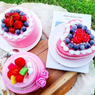 仿真絲帶蛋糕模型可愛櫥窗擺設 婚慶桌面擺設假蛋糕 攝影道具軟裝