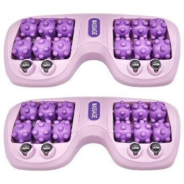 EDISH 貓爪造型顆粒腳底按摩器 PP材質 磁珠按摩 結構升級 收納便捷 圓角設計 防撞防踢更安心  顏色隨機  2個