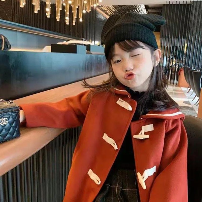 子供服 女の子 ダッフルコート ロングコート 長袖 キッズ 女児