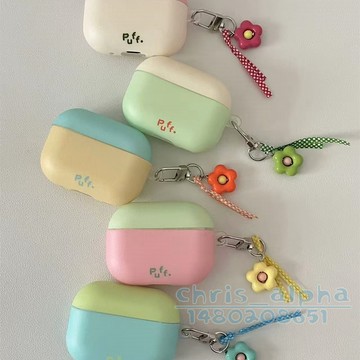 ins風簡約撞色 可愛 適用Airpods4保護套 Pro3保護殼 1/2/3/4代蘋果藍牙耳機殼 pro2防摔殼