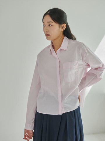 a washed cotton shirt