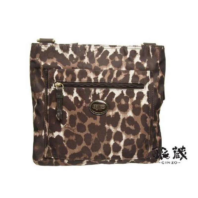 新品コーチ・COACH オセロットプリント ショルダーバッグF77429