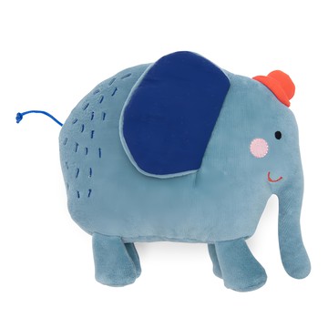 Moulin Roty 袖珍動物系列 戴帽子的大象  棉質  聚酯纖維  丙綸  0歲以上適用  16cm  1個